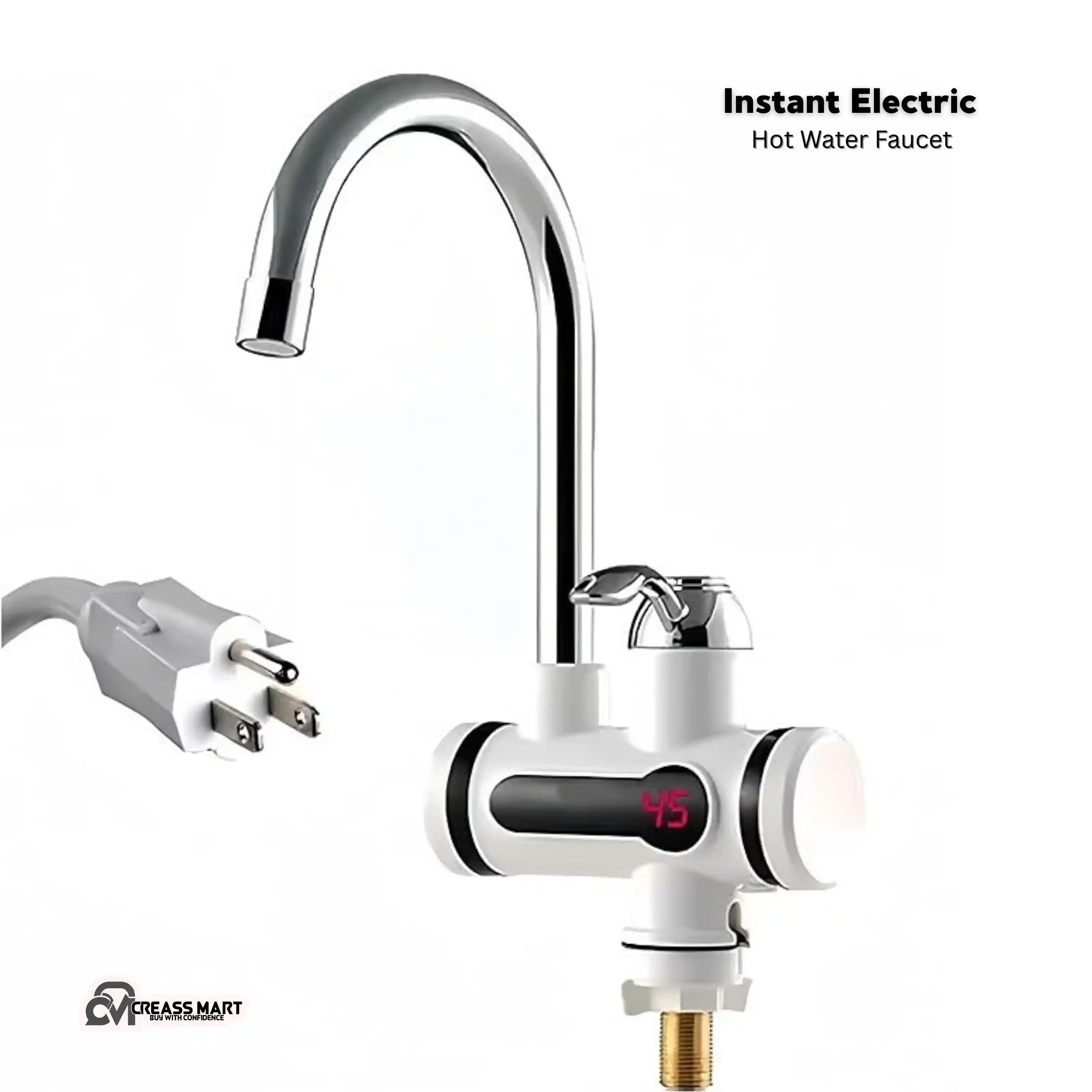Instant Electric Digital Hot Water Tap for Besing-white