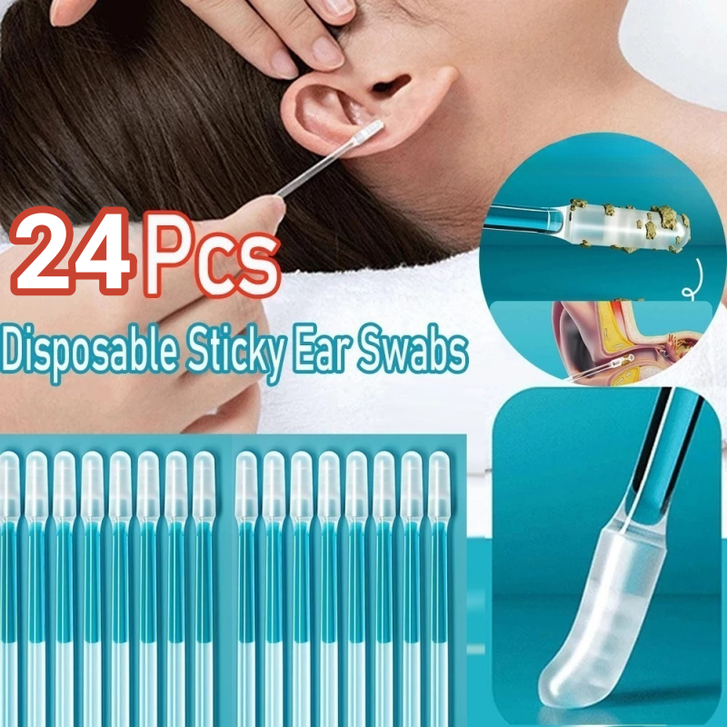 Disposable Sticky Ear Swabs (24 Pcs)
