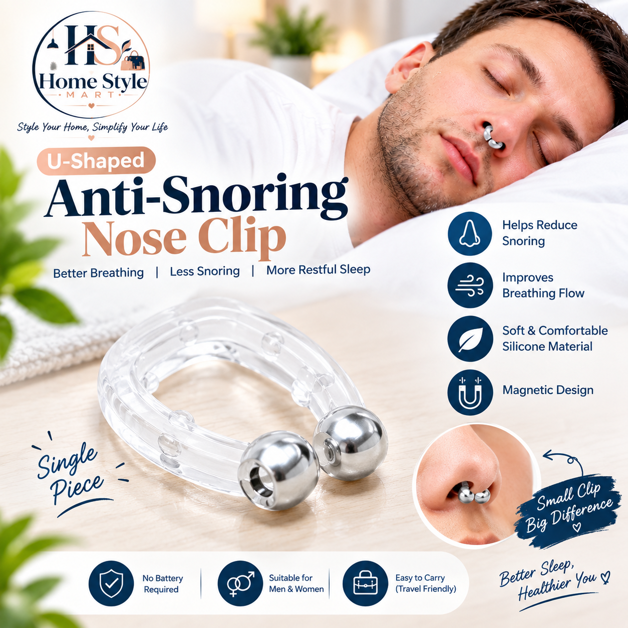 Anti Snore Nose Clip