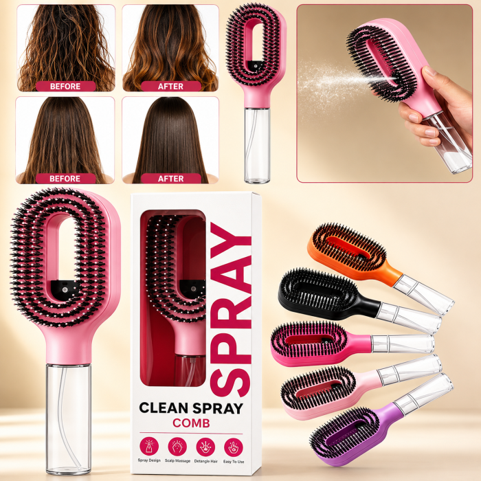2-in-1 Spray Hair Brush
